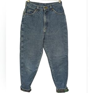 L.L. Bean Vintage High Rise Flannel Lined Jeans Womens Size 10 M/T